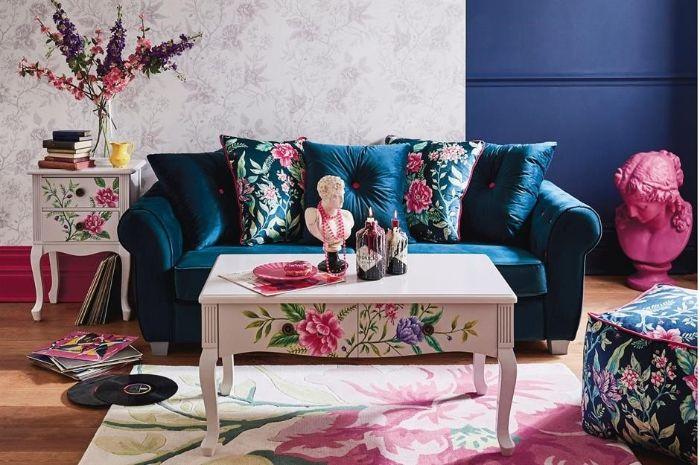 Floral Textiles and Rugs | Interior Design